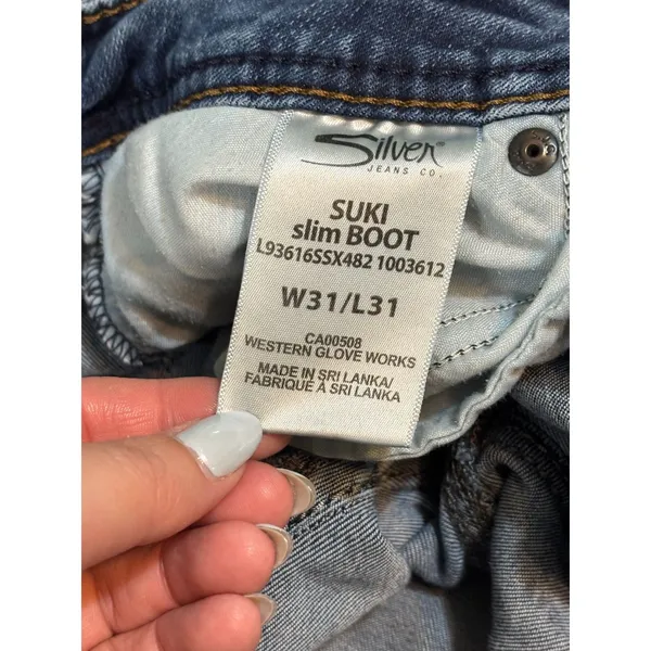 Silver Jeans Suki Slim Bootcut W31 L31 Y2K Western Denim - Image 10