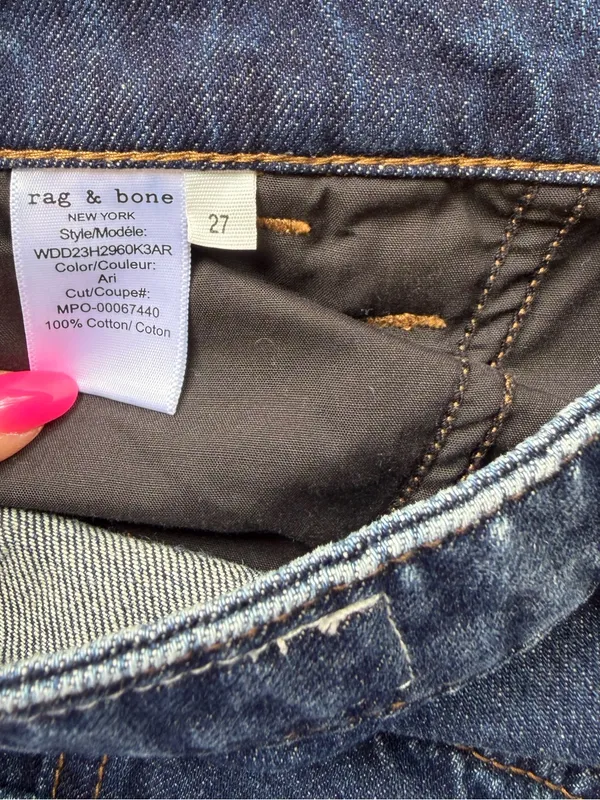 RAG & BONE Cailyn Cargo Pant Jeans Size 27 - Image 11