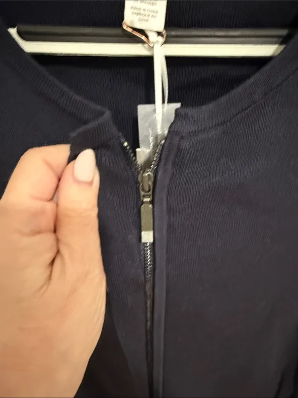 Classic Navy Zip - Image 2