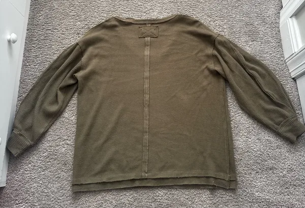 Waffle Textured Free People Sweater  - Image 2