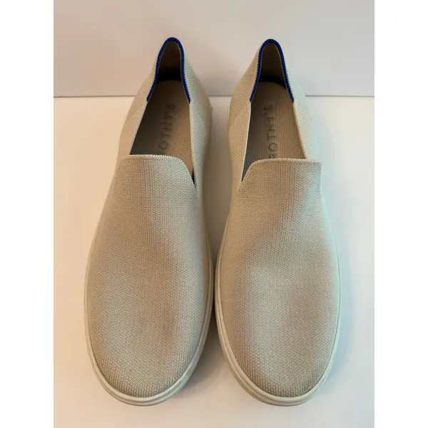Rothy’s Original Slip-On Sneaker Women’s Size 11 Sand Cream Knit Comfort Shoes - Image 2