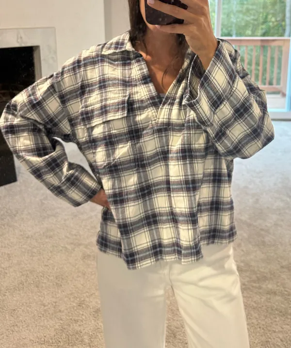 Plaid Pullover Flannel - Image 3