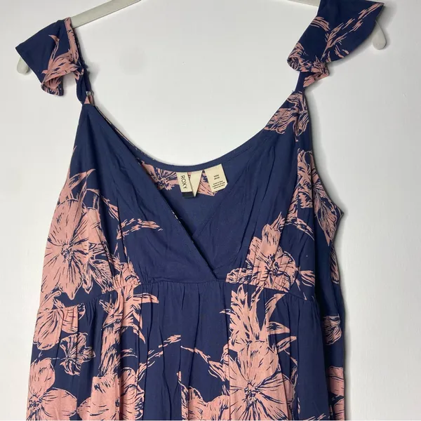 ROXY Floral Mini Dress Small - Image 3