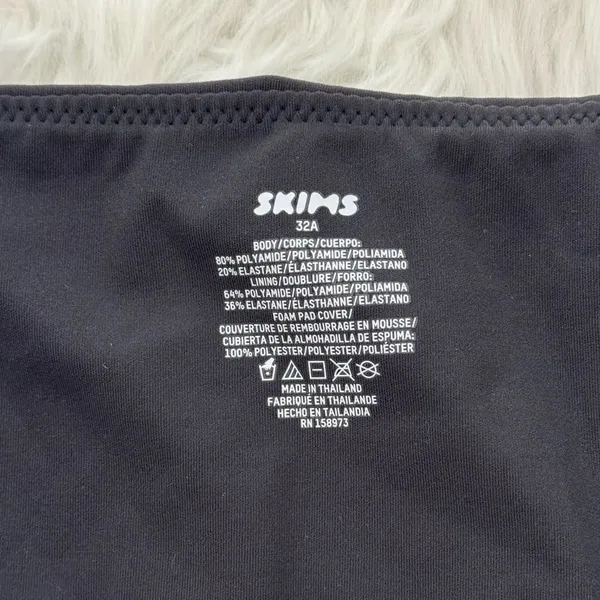 Skims Fits Everybody Back Smoothing Full Coverage Bra Onyx Size 32A - Image 5
