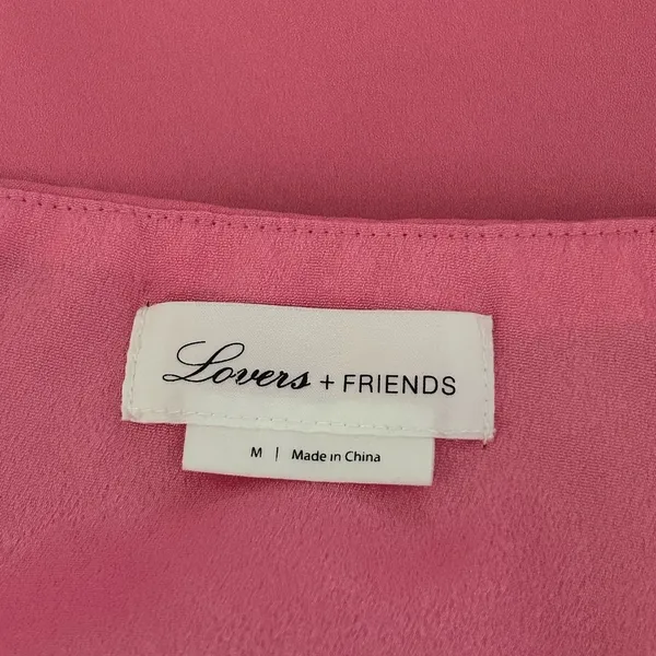 Lovers + Friends Bubblegum Pink Ruffle Braxton Mini Skirt Sz M - Image 4