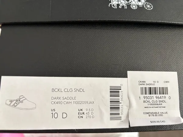 Coach Signature Canvas Mules Sz10 Unisex - Image 18
