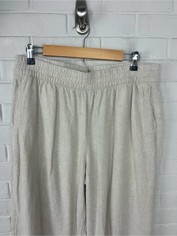 Old Navy Linen Wide Leg Pants Size L - Image 3