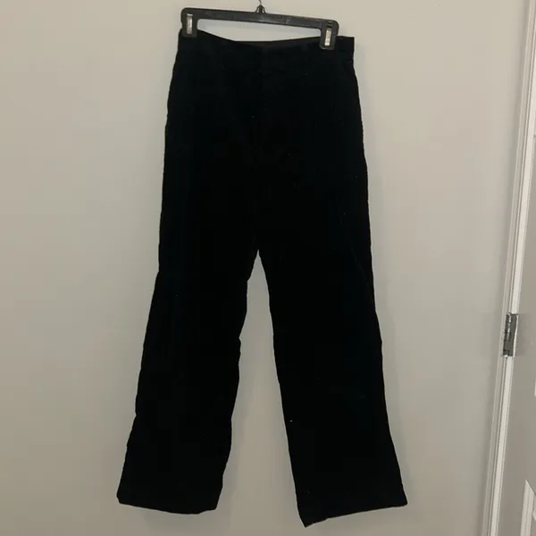 UNIQLO wide leg corduroy black high rise pants size 4! - Image 7