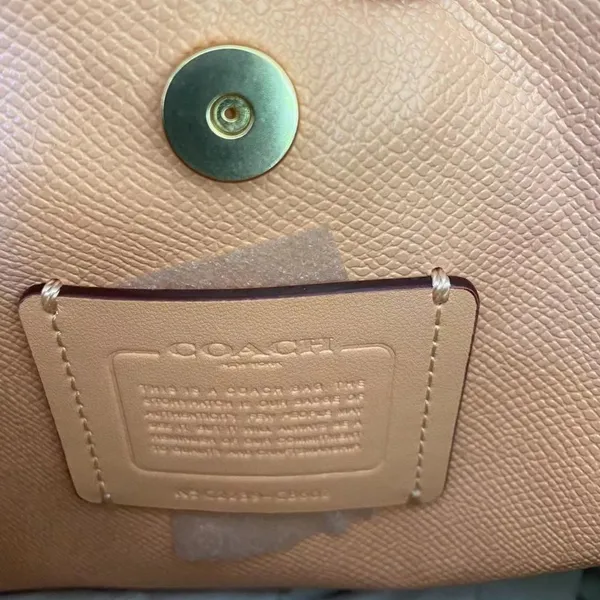 Coach Mollie Bucket Bag 22 In Signature Canvas With Strawberry Print cB602 - Image 8