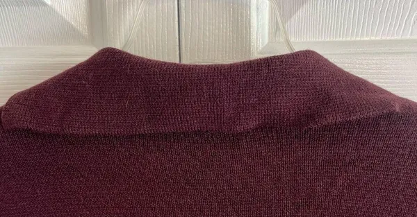 Juliana Collezione 100% Wool Burgundy Top Coat - Image 9