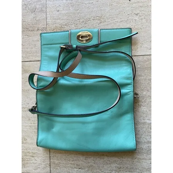 KATE SPADE New York Green Leather Crossbody Shoulder‎ Purse Bag - Image 6