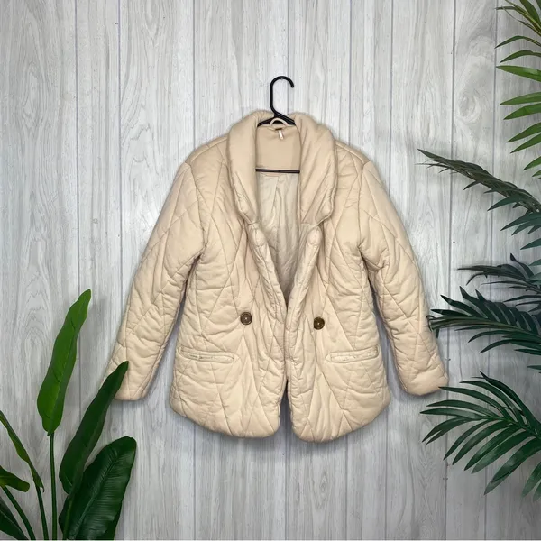 Free People Tawny Pillow Quilted Puffer Jacket size XS Extra Small - Image 3
