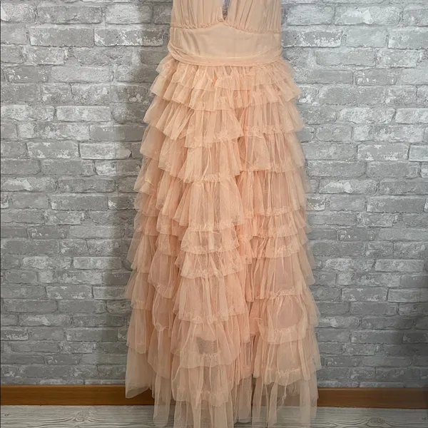 VICI Love Filled Tiered Tulle Maxi Dress - Image 3