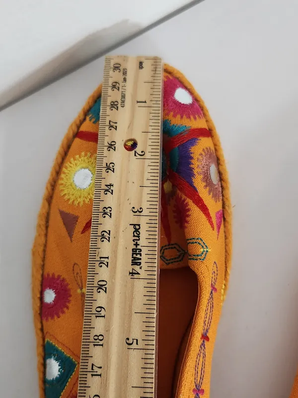 Andre Assous Orange Embroidered Espadrille Slip-On Shoes Size 9.5 - Image 14