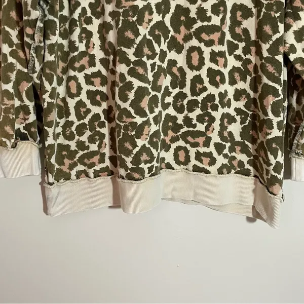 Free People Go Get On Oversized Leopard Pullover Sweatshirt - Image 4