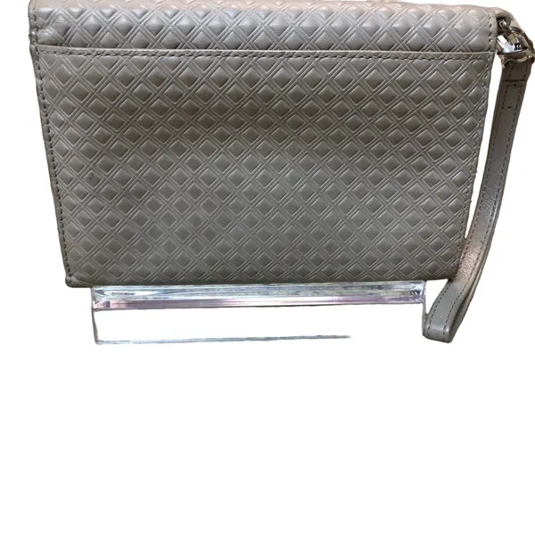 Tory Burch Marion Embossed Leather Convertible Clutch Wristlet, Taupe - Image 5