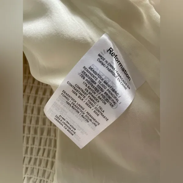 Reformation Melanie Top in Ivory 2 - Image 7