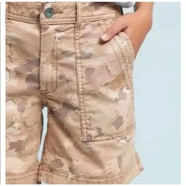 Anthropologie The Wanderer brown camo cuffed relaxed 28 shorts - Image 2