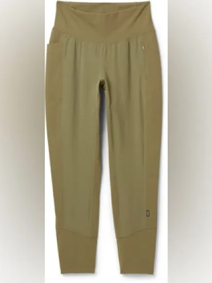 REI co-op flash hybrid tights in olive green size medium - Image 2