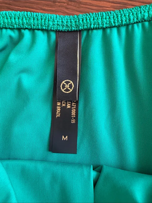 Vix Paula Hermanny Firenze Dakota Scallop One- Piece Swimsuit Green SIze Medium - Image 7