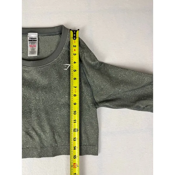 Gymshark Vital Seamless Crop Top XL Green - Image 5