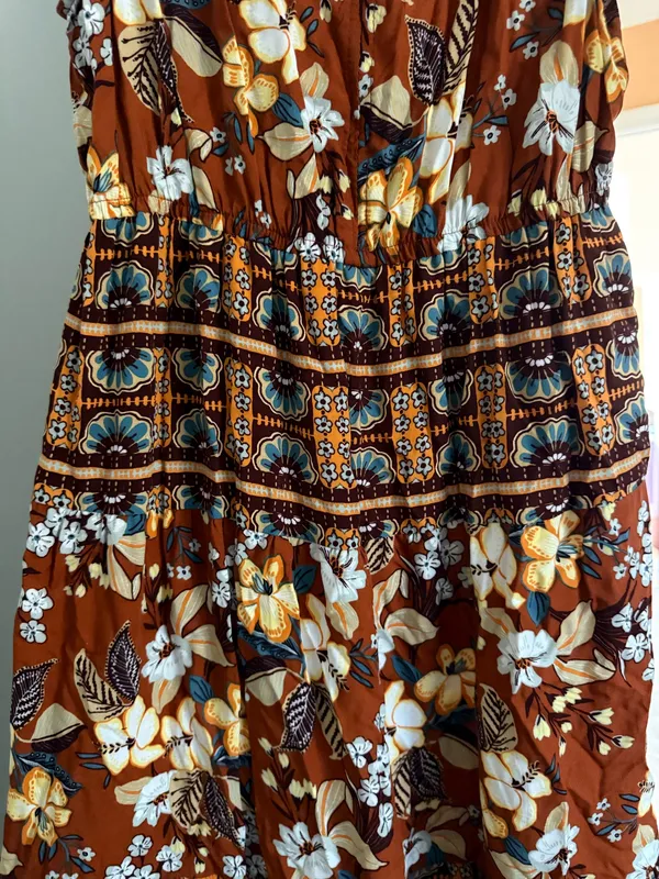Women’s dress Orange Size M - Image 3