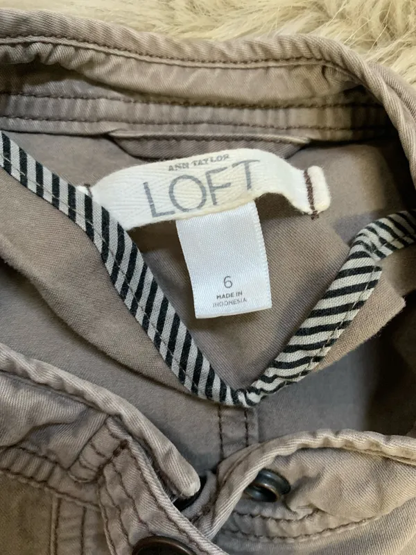 LOFT Women's Military Style Utility Jacket Size 6 - Image 4