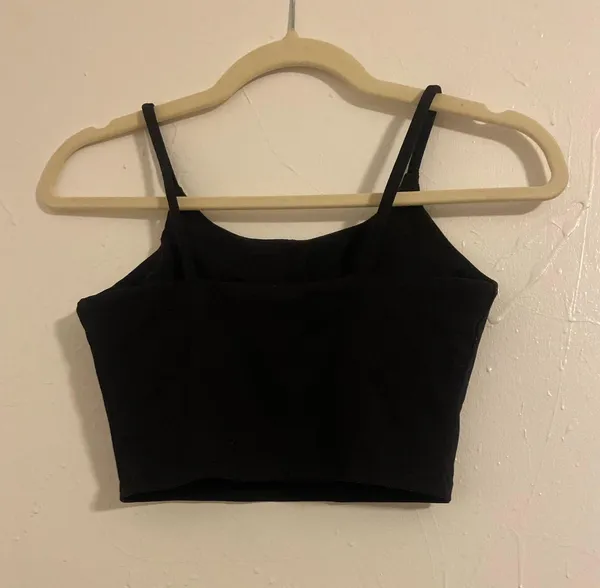 Basic tank top w/ removable pads Black - Image 2