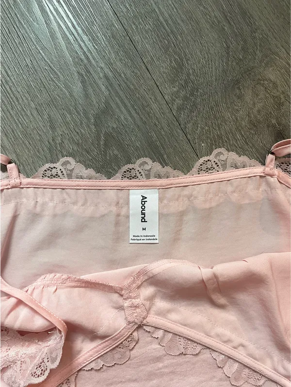 ABOUND Lace Trim Satin Crop Camisole - Image 3