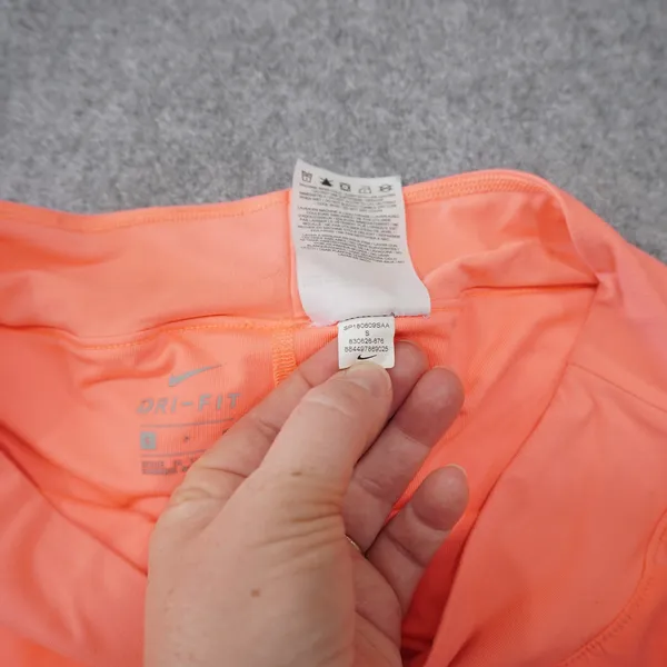 Nike Women's Size Small Pink Orange Running Shorts Dri-FIT Athletic Lightweight - Image 3