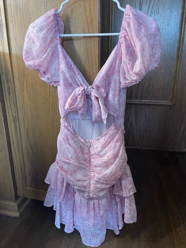 Hello Molly Pink Mini Dress - Image 4