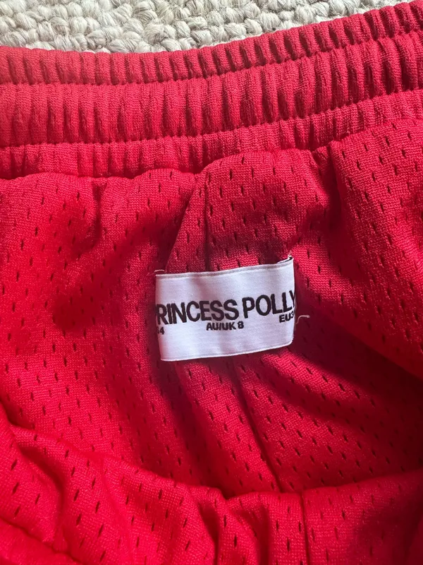 Princess Polly New York Shorts Red - Image 3