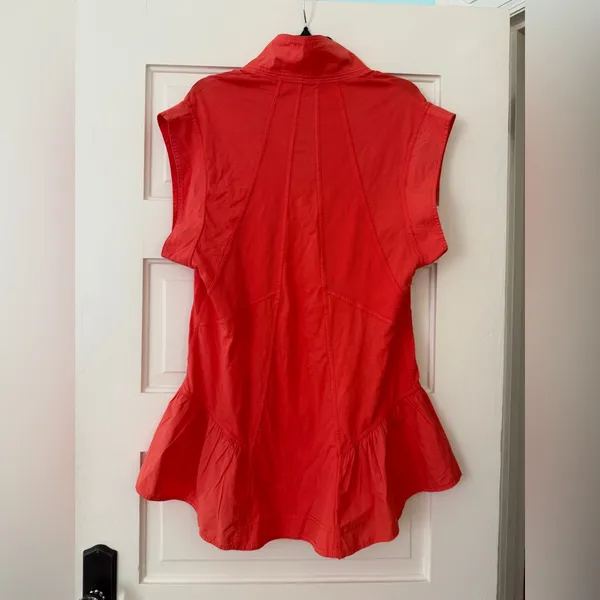 Anthropologie Daily Practice Orange mini casual dress size small - Image 3