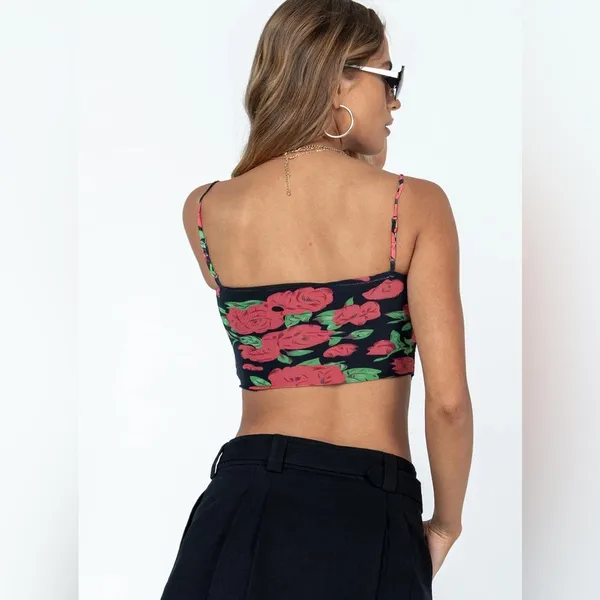 Lululemon Bennetts Top Black Floral - Image 5