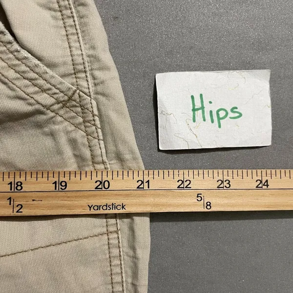 Maurices Women Size 9 10 Tan Khakis Pants Baggy Straight Casual 90s Y2K Utility - Image 11