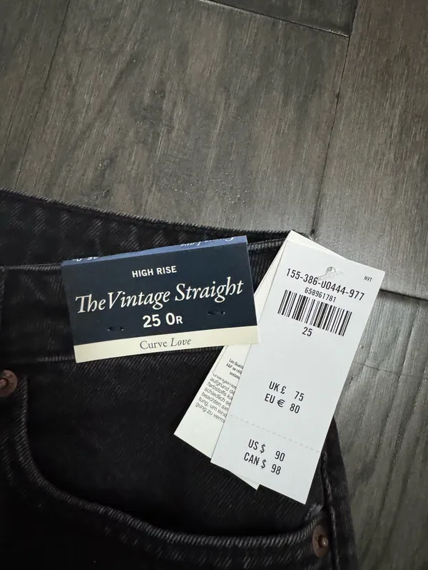 Abercrombie Vintage Straight Jeans NWT - Image 2