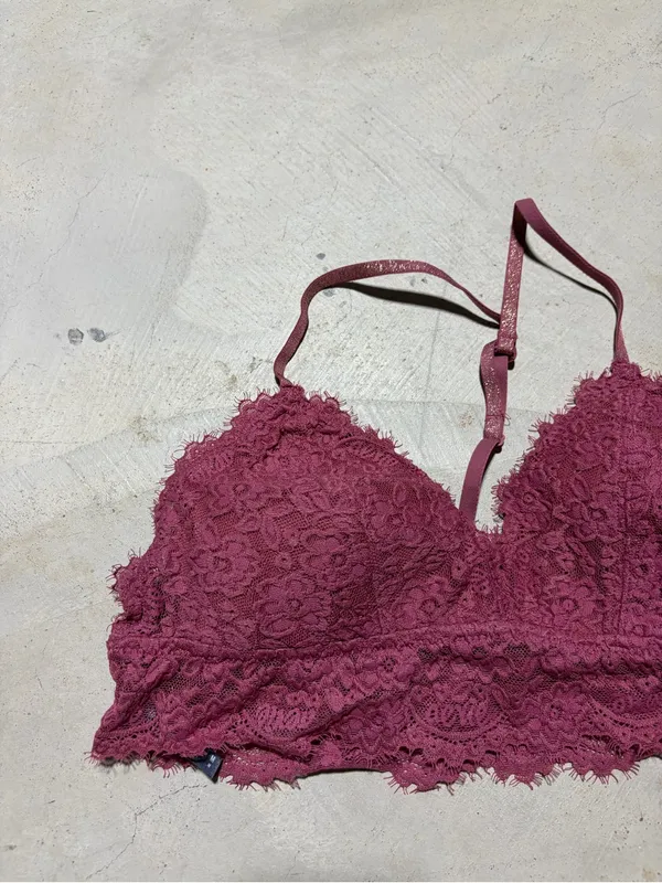 Aerie Lace Bralette pink medium - Image 5
