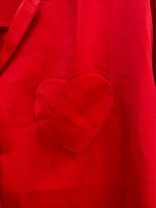 No Boundaries New! Red Satin Heart Pocket Sleep Set size XXL (20) - Image 4
