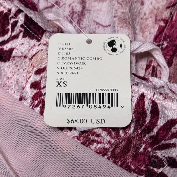 Free People Intimately Floral There She‎ Goes Bodysuit Romantic Combo XSmall NWT - Image 8
