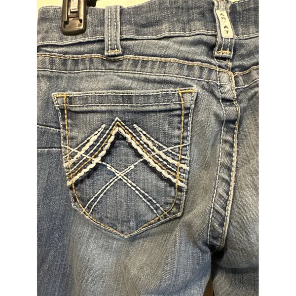 Ariat REAL Denim Women's Jeans Size 28R Bootcut Medium Wash Distressed - Image 10