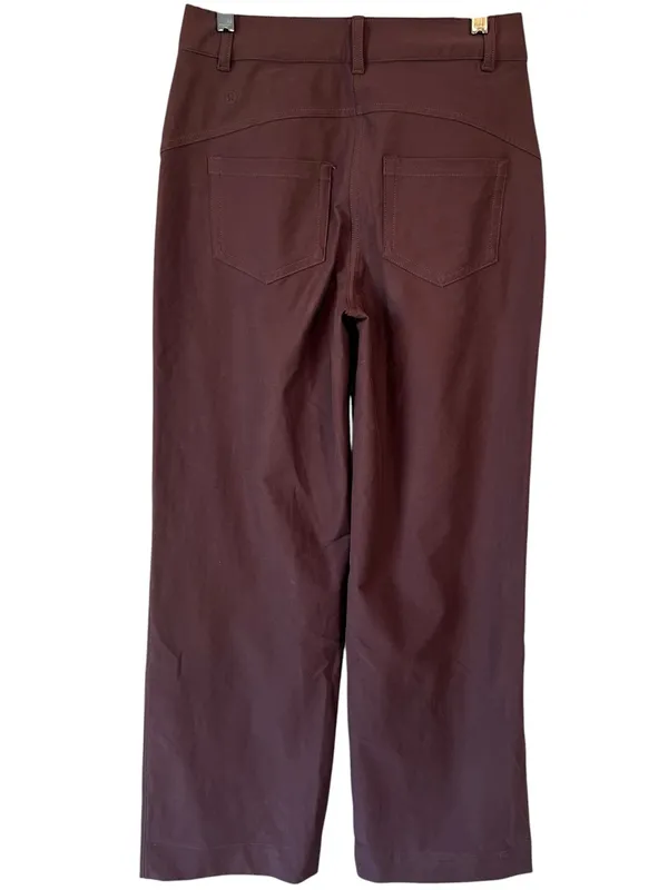 Lululemon City Sleek 5 Pocket Wide-Leg High-Rise Pant Utilitech Roasted Brown - Image 13