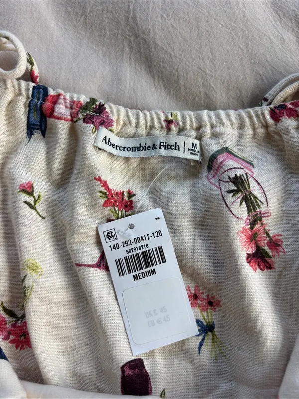 Abercrombie & Fitch Linen-Blend Babydoll Camisole🌸 - Image 4