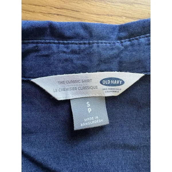 Old Navy Women Size Small The Classic Shirt Button Down Cotton‎ Teacher Casual - Image 3