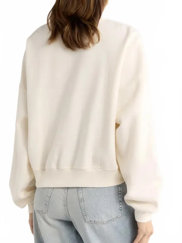 Ripple Junction Emotionally Unavailable Sweatshirt NWT Coconut Milk Cream Large - Image 3