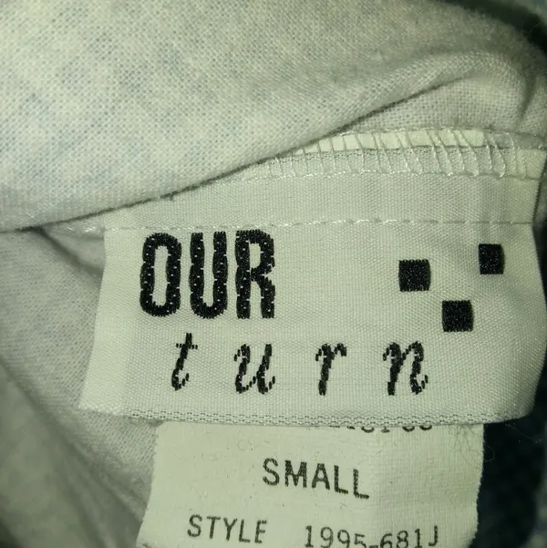 Vintage Our Turn S Sky Blue Baby Gingham Check Pull-On Shorts - Image 3