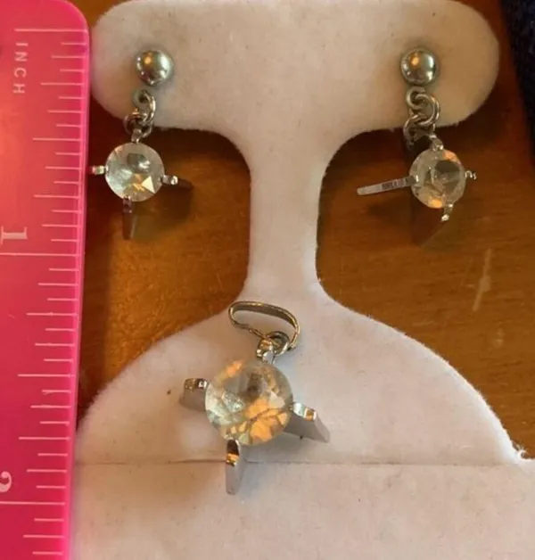 MCM Matched Set Earrings and pendant - Image 2
