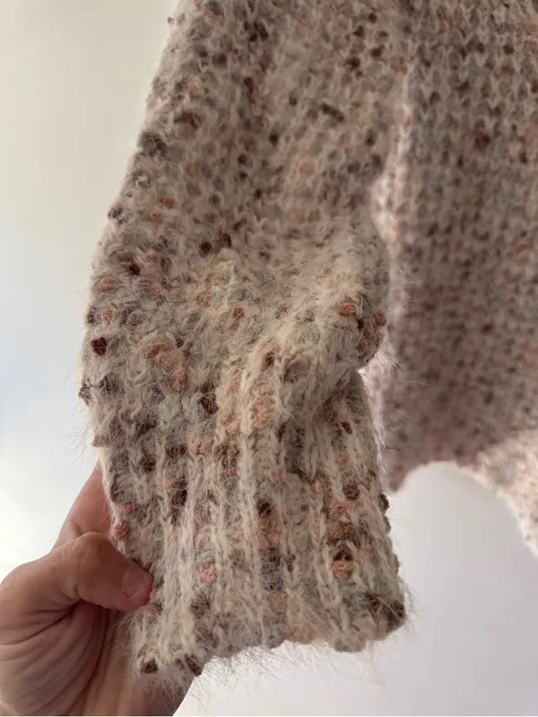 POL Chunky Oversized Cozy Yarn Confetti Sweater - Image 4