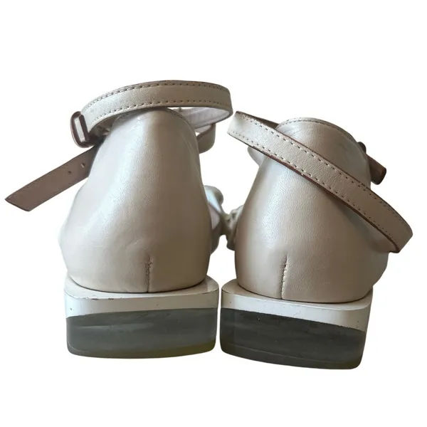 Tory Burch Aurora Studded Gladiator Sandals White‎ Leather Size 7 Rare - Image 5