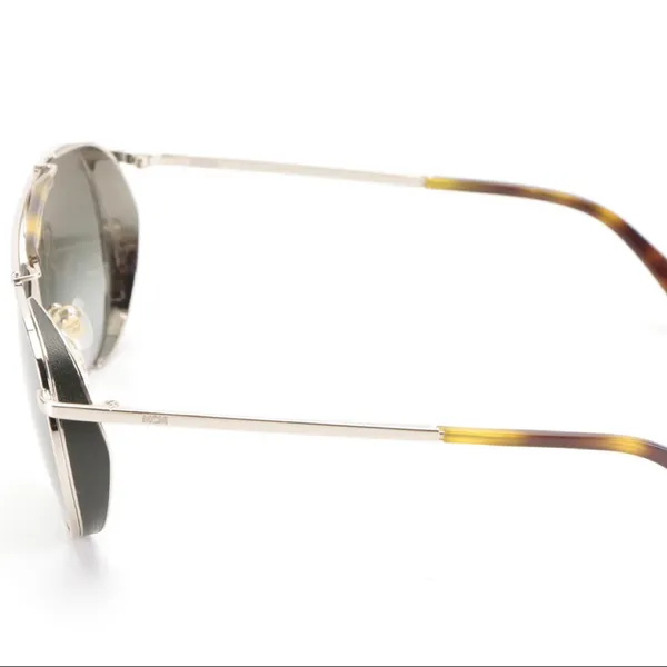 Mcm 119s "Shiny Gold/Khaki 739" Aviator Style Sunglases With Case Nwt - Image 2