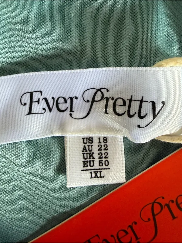 Ever Pretty Pleated Chiffon Dress Blue 1XL NWT - Image 8